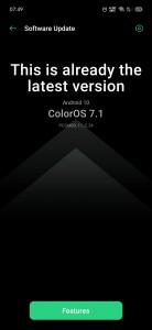 تحديث ColorOS 7.1 الذي يتيح تسجيل الفيديو بكاميراته الثلاث