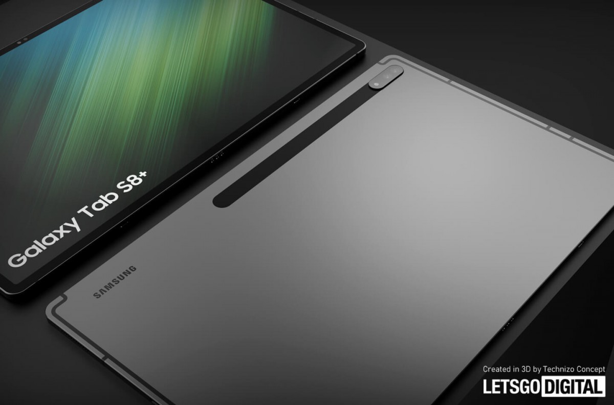 يظهر Samsung Galaxy Tab S8 + بالتفصيل 